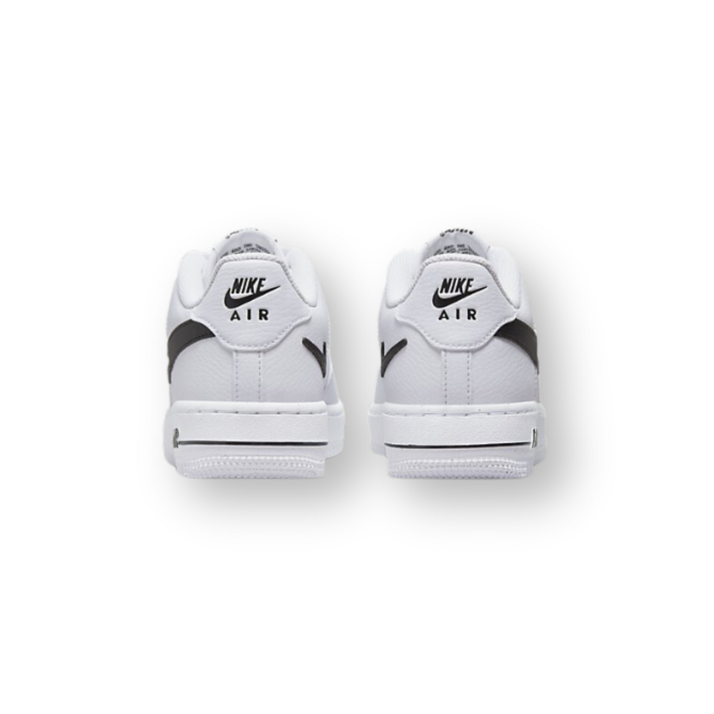 Air Force 1 Low Cut Out Swoosh White Black (GS)