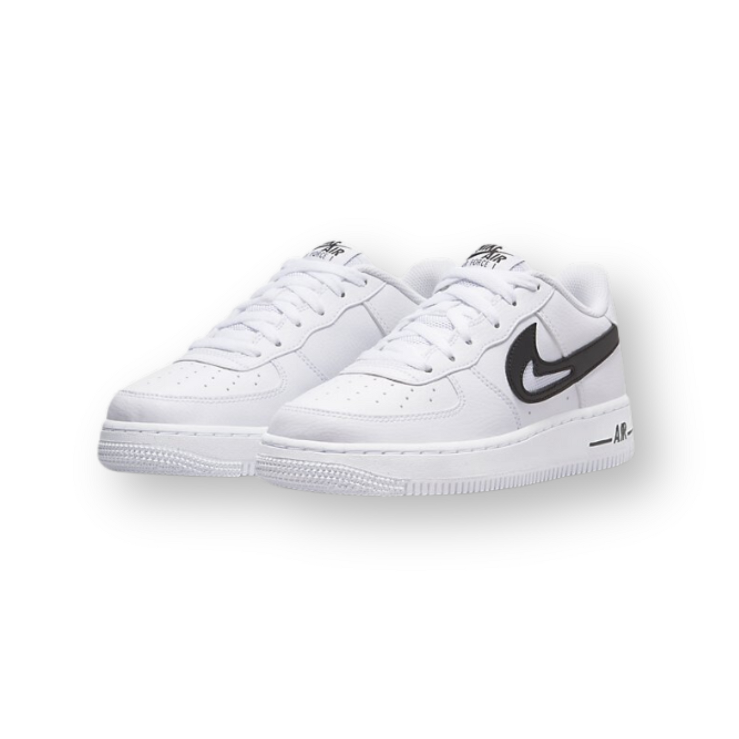 Air Force 1 Low Cut Out Swoosh White Black (GS)