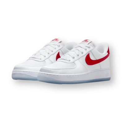 Air Force 1 Low '07 Satin White Varsity Red