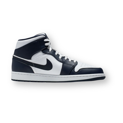 Air Jordan 1 Mid White Metallic Gold Obsidian