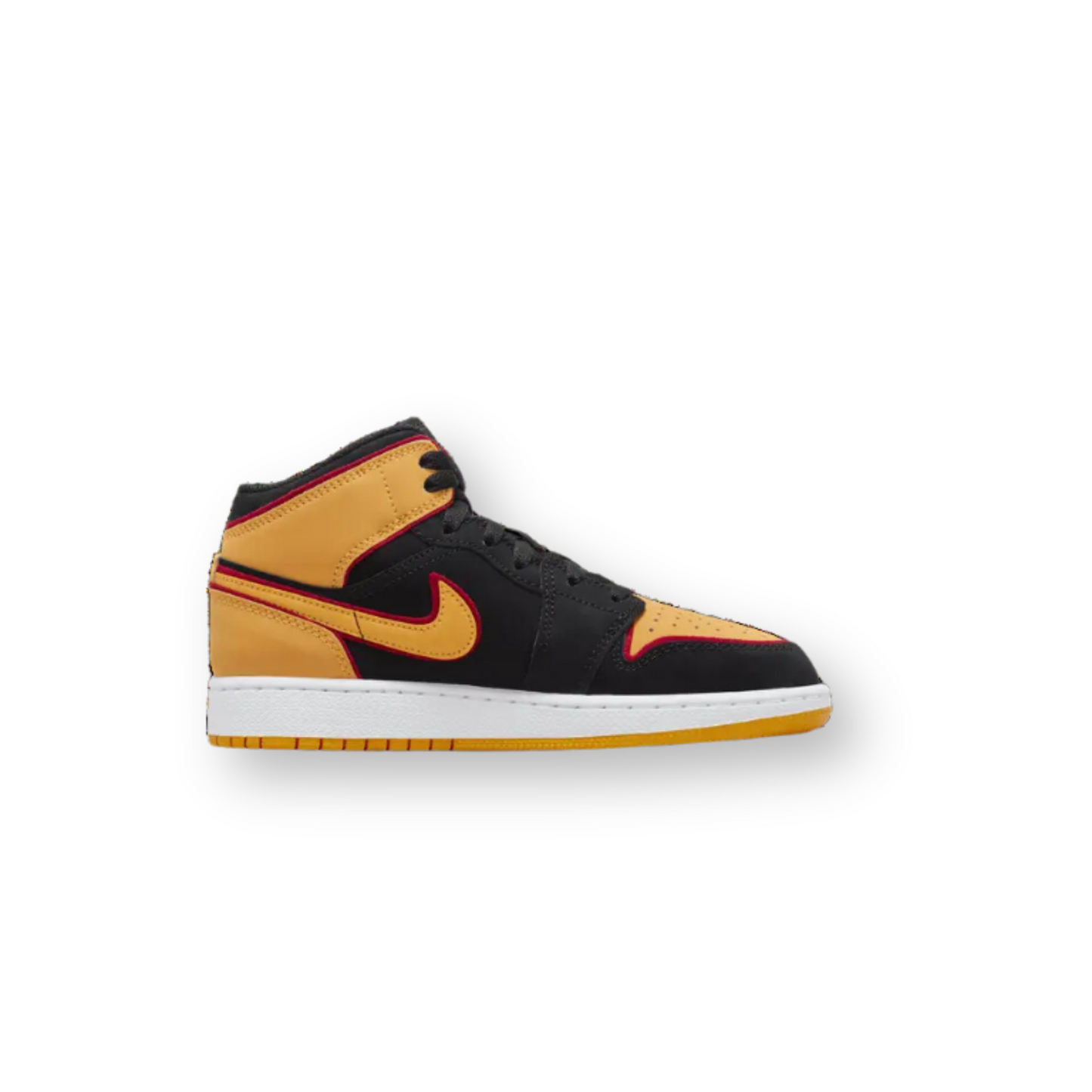 Air Jordan 1 Mid SE Black Vivid Orange (GS)