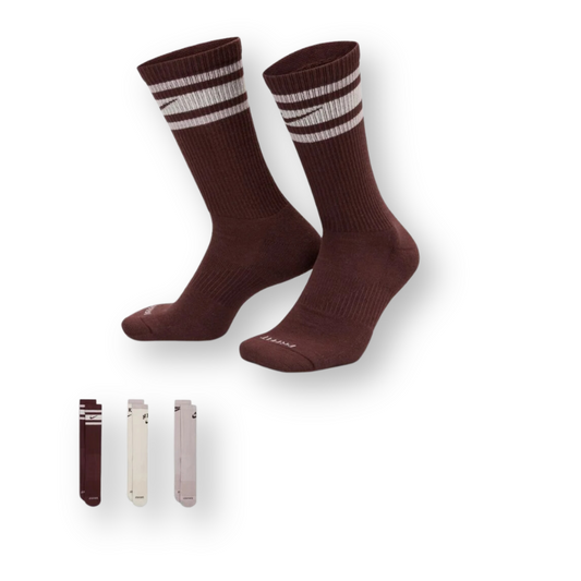 Ponožky Nike Everyday Plus 3-Pack - Burgundová