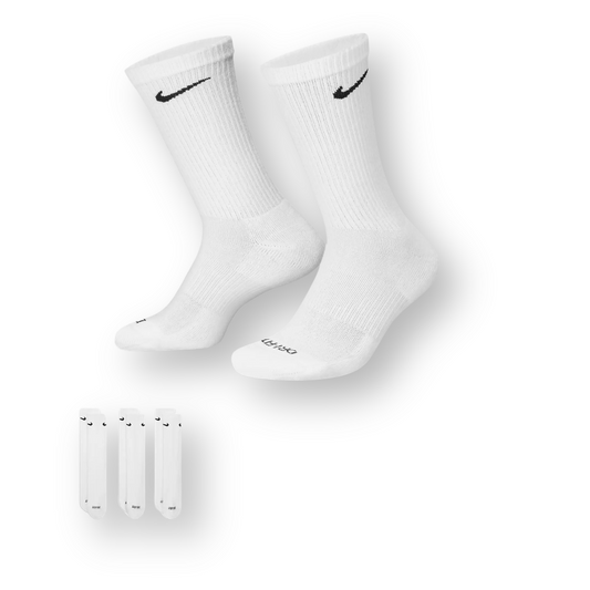 Ponožky Nike Everyday Plus Cushioned 3-pack - Bílá